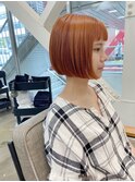 ブリーチ1回◎オレンジヘア