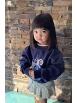 ミューコロル(mieux color)&nbsp;肩くらいのロングボブ　前髪あり　お子様ガール