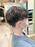人気！波巻シャドウ＆スパイラルetcパーマ+メンズカット　　￥１１３００