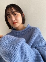 サンド 鹿児島中央(sand)&nbsp;黒髪/グレーベージュ/レイヤーロング/前髪パーマ[鹿児島駅]