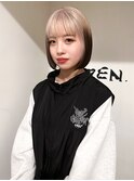 ルーツカラー×ボブ