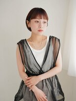 ムク 甲府(muku.)&nbsp;ミディアムヘア/斜めバング/グレージュカラー/甲府駅