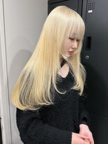 ベレーザ 渋谷(BELEZA)&nbsp;6899韓国ブロンドハイライトグラデーション艶髪ハイトーンカラー