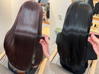 イッポ(IPPO)の写真/お悩みのクセを解消して、自然なストレートに♪ダメージレスで、毛先まで柔らかく自然な仕上がりに。