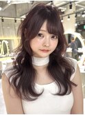 デザインカラー/レイヤーカット/ウェットヘア/オリーブベージュ