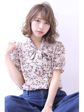 オーロ 緑地公園店(ORO) ローライトココアブラウン大人かわいいゆるふわフリンジウェーブ