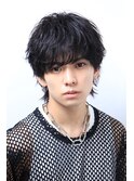 シースルーマッシュウルフ フェザー束感