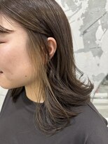 サル(saru)&nbsp;#インナーカラー × #アッシュベージュ