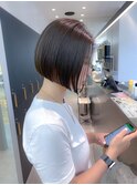 メルティカラー似合わせカットウェーブミディアム縮毛矯正ボブ