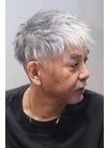 60代ツーブロックニュアンスパーマでオジからイケオジへと脱皮