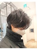 パーマ×ハンサムショート