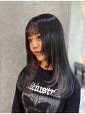 イメチェン外ハネボブ美髪ワイドバングレイヤー髪質改善縮毛矯正