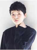 【大人ショート】前髪あり丸みマッシュヘア◎黒髪20代～50代