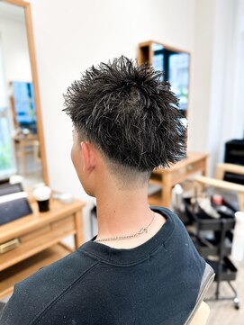 セイドット フクオカ(Say.FUKUOKA) 【メンズ★大名】アップバングスタイル×無造作セット×刈り上げ