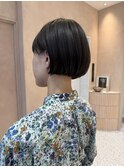 【晴音】大人ミニボブ/大人マッシュ/透明感カラー/40代/博多