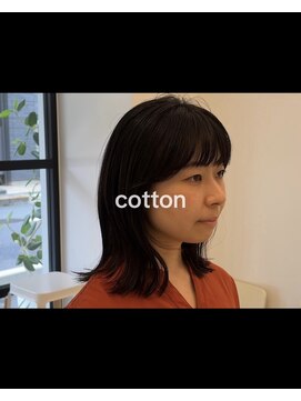 コットン(cotton) 切りっぱなしボブ