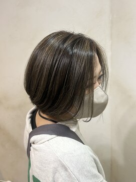 【立体感抜群】ナチュラルハイライト＋ショートボブ