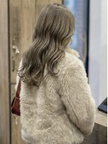 ニコリヘアワークス(nicori hair works)&nbsp;ロング×ハイトーン×シアーベージュ1