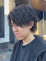 ヘアーアトリエ ラフェル(hair atelier Rafel) 縦落ちツイストスパイラル アップバングウルフ