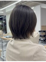 エルヘアメゾン(el. hair maison) レイヤーボブ☆透明感ダークオリーブカラー