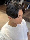 MEN’S HAIR/千葉駅/センターパート/曲がる縮毛矯正/齊藤大樹