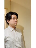 銀座八&nbsp;【銀座メンズカット】銀座八×黒髪無造作パーマ<理容室>