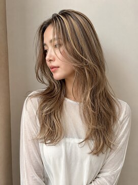 リーチェ(ReCHE by CAPA(旧：CAPA茅ヶ崎店）) ハイライト脱白髪染めくびれ外国人レイヤー艶髪ロングボブ3