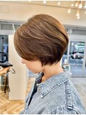 20代～50代◎刈り上げない丸みショートボブくびれショート◎
