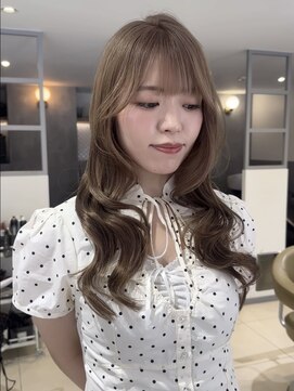 アース 高円寺店(HAIR & MAKE EARTH) ベージュ×顔まわりカット〔@x__xrn03 〕