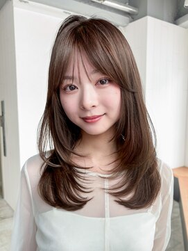 アイティーバイアルバム 松戸店(IT by ALBUM) 前髪カット前髪カット韓国ヘアロング_F31519