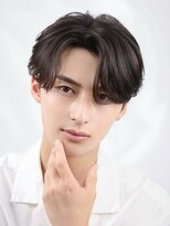 オーシャントーキョー 大阪(OCEAN TOKYO)&nbsp;ワックスなしツーブロックメンズセンターパートニュアンスパーマ