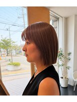 ビーアップヘアー(be:up hair) ぷつっとボブ×ハイトーンカラー