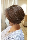 30代40代 ー5歳 丸みショートボブ