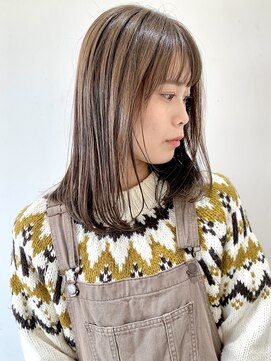 フォーク FOLK 【FOLK】透明感カラーあったかベージュ☆ 似合わせミディアム♪