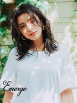 エマージュ 上野御徒町(Emerge)&nbsp;くせ毛風ミディアムパーマ[上野,上野,上野,上野駅,上野,上野]