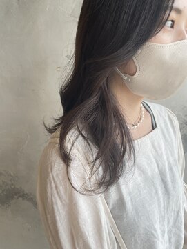 カムジーヘッド(COMEGHEAD) 透け感グレージュ/韓国風/ウェーブ