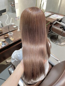ヘアーメイクチック(HAIR MAKE CHiC) ミルクベージュベージュカラーダブルカラー透明感カラー