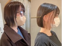 インナーカラーで叶える☆初めてのデザインカラー☆一度ベースを作れば褪色後に別の色味を楽しめます♪