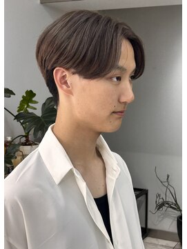 ヴェイン 渋谷(vain) 好印象センターパート アッシュブラウン