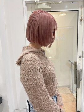 ケシキ大名(keshiki) ボブ/ブリーチピンクベージュ/keshiki大名