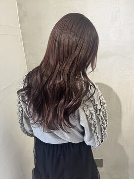 ロンドエニカ 大宮(Lond enika) 韓国レイヤーピンクブラウンロングヘアアレンジ大宮