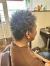 【メンズポイントパーマ】〈メンズカット〉〈ポイントパーマ〉