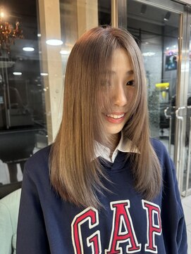 プライズ 錦糸町北口店(prize) ミルクティーベージュ/ロングレイヤー/カット【錦糸町北口】anri