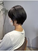 大人ショートボブ丸み/ショートカット/マッシュショート前髪あり