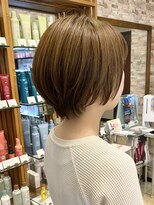 キャラ 池袋本店(CHARA) 多毛の方でもできる束感丸みショートボブ【池袋/ショート/ボブ】