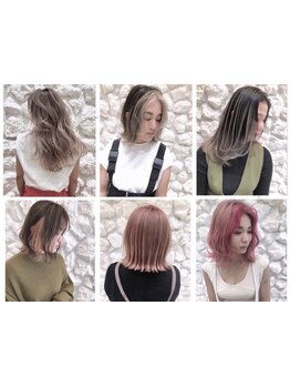 透明感とツヤ感のあるカラーで理想の髪色に☆ダメージレスで、仕上がりの手触りにも感動♪