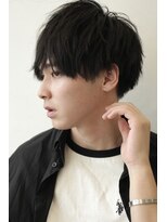 ココ 本八幡(KOKO) □スパイキーショートブルーブラックフェザーパーマサーフカール