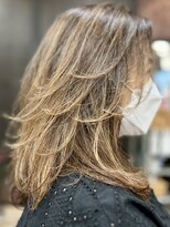 ヘアークリアー 春日部 大人可愛いロングレイヤースタイル/巻いても可愛い/30代40代50代