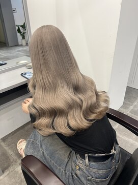 ペレ 栄店(PELE) 前髪/アンブレラカラー/こなれミディ/イメチェン/ウェーブパーマ