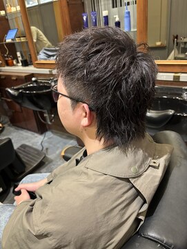 ヤード(YARD) コリアンツーブロックショートウルフ　ミックスパーマ